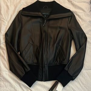 Brand New Black Leather Jacket Siena Studio